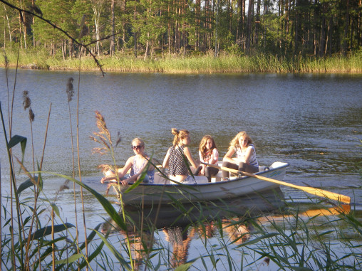 girls on a boat