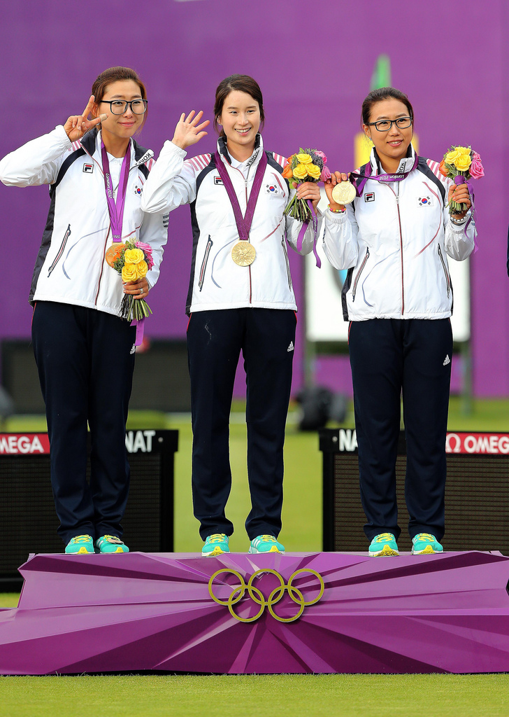 women with medals