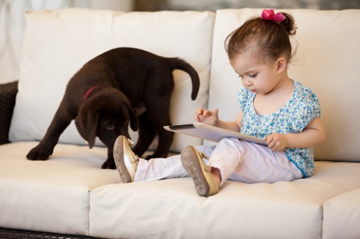 cute-girl-and-pet-dog