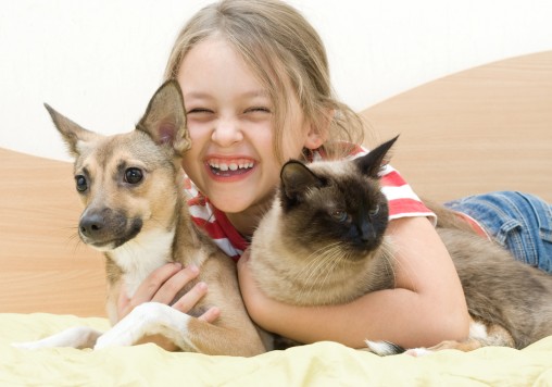 girl-with-pets