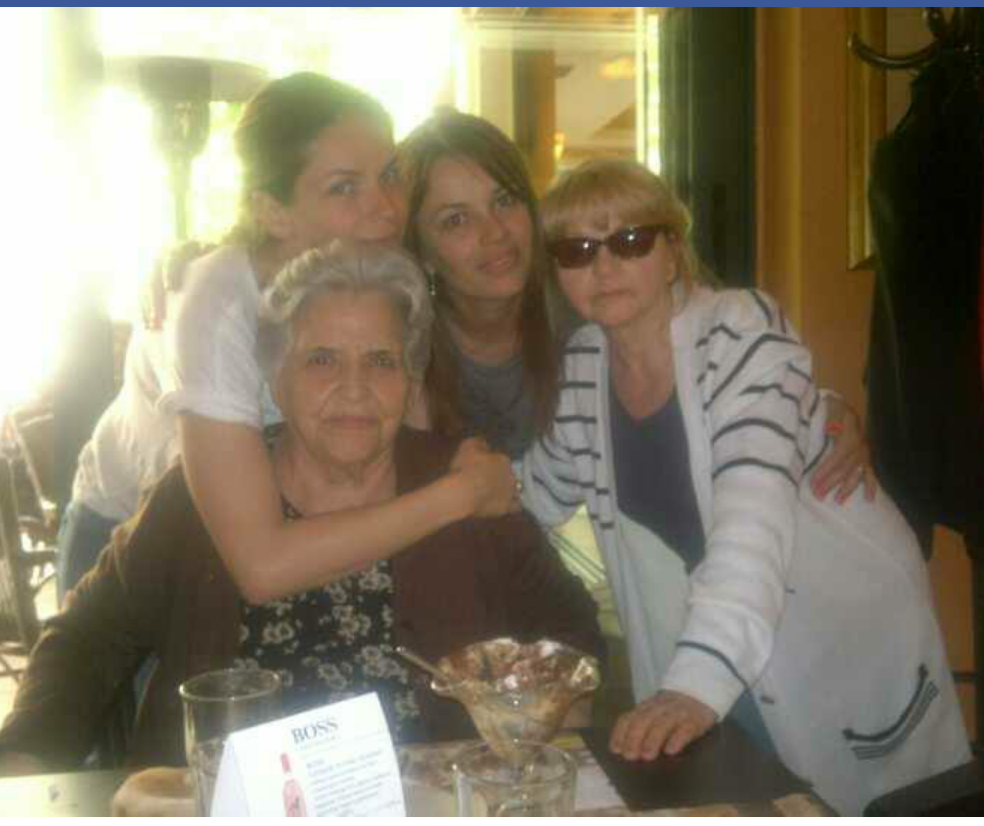 Grandma Marica with my sister, mother and me