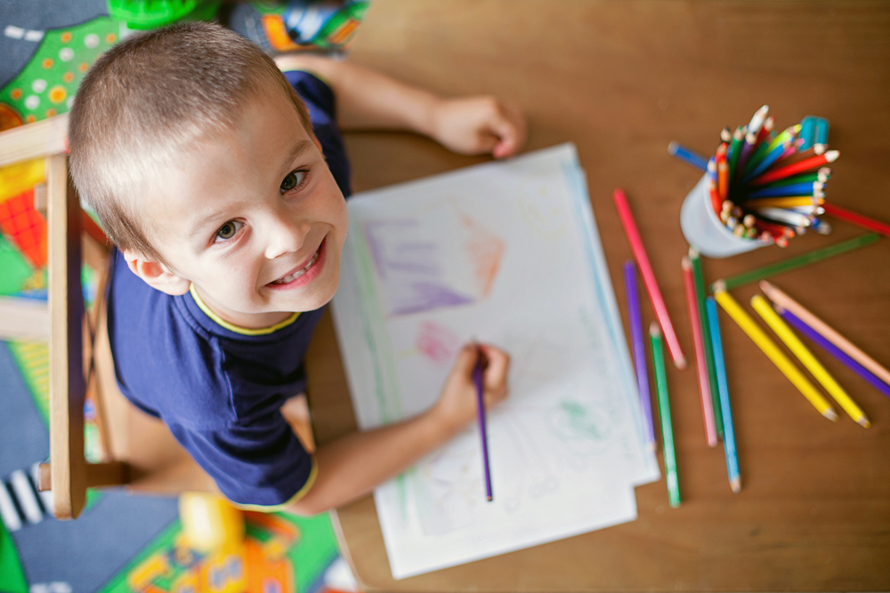 drawing with children