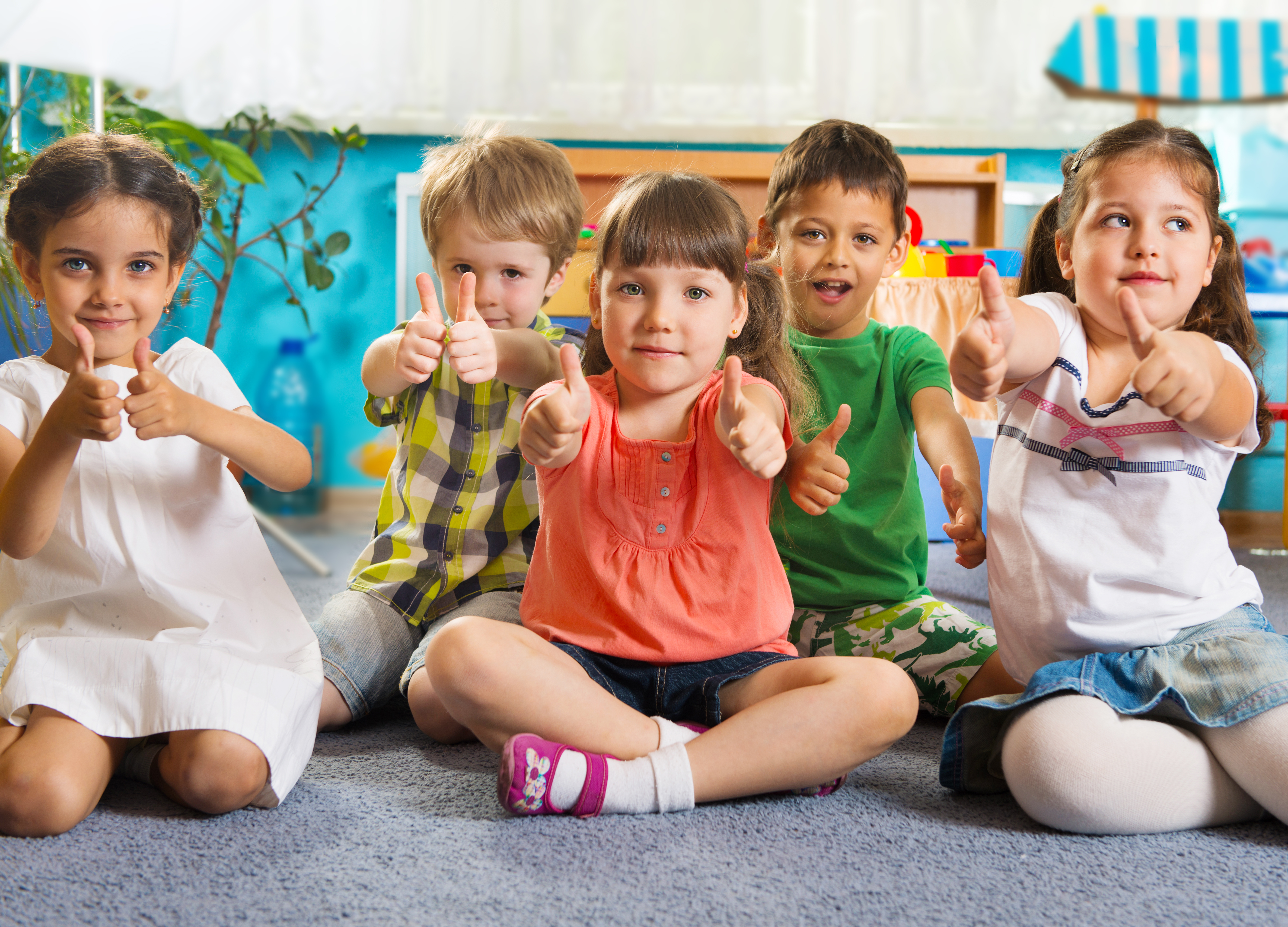 Children Kindergarten Thumbs Up 1 Novak Djokovic Foundation