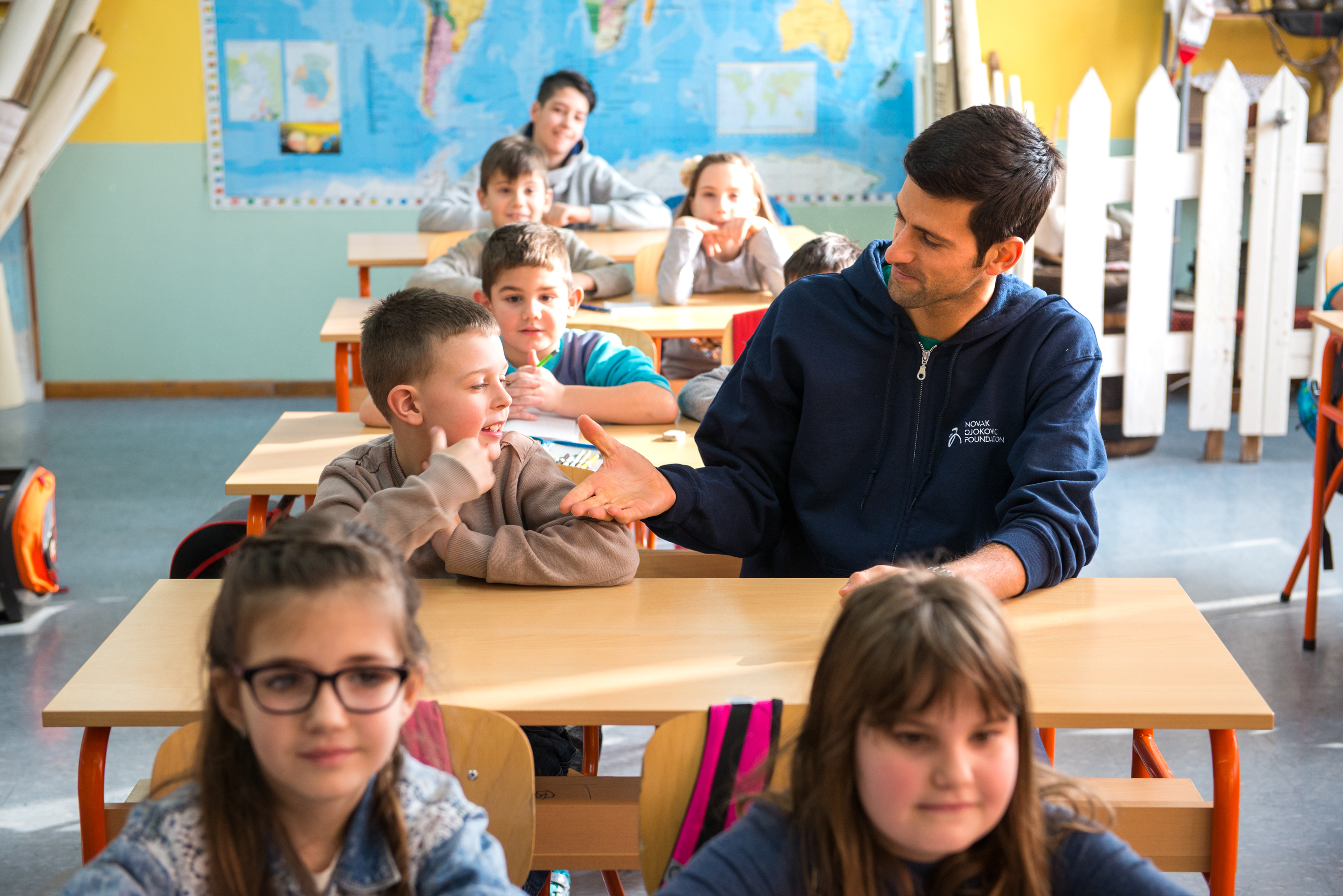 How Novak Djokovic Spent A Day With Kids In Medosevac Novak Djokovic Foundation